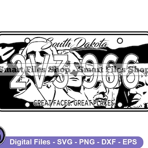 South Dakota Kenteken Svg, South Dakota Svg, Rijden Svg, Bestuurder Svg, South Dakota Dxf, South Dakota Png, Clipart, Bestanden, Eps