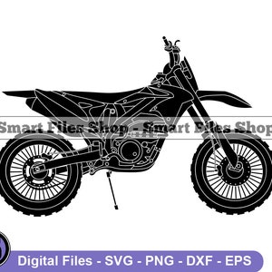 Dirt Bike #4 SVG, Dirt Bike SVG, Motocross Svg, Dirt Bike Dxf, Dirt Bike Png, Dirt Bike Clipart, Pliki Dirt Bike, Eps