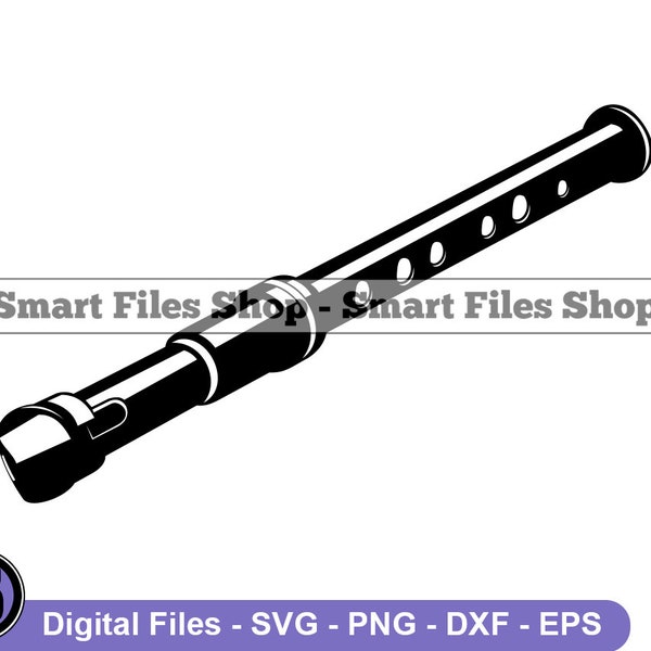 Flute Svg, Musical Instruments Svg, Flute Dxf, Flute Png, Flute Clipart, Flute Files, Flute Eps