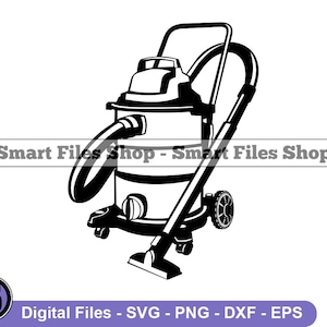 Wet Dry Vacuum Cleaner Svg, Vacuum Cleaner Svg, Cleaning Svg, Vacuum Cleaner Dxf, Vacuum Cleaner Png, Vacuum Cleaner Clipart, Files, Eps
