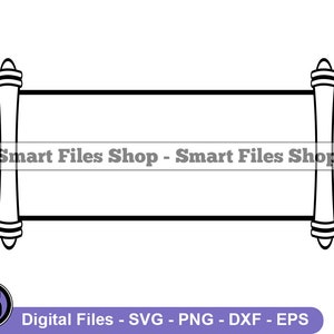 Open Scroll #2 Svg, Scroll Svg, Parchement Svg, Scroll Dxf, Scroll Png, Scroll Clipart, Scroll Files, Scroll Eps