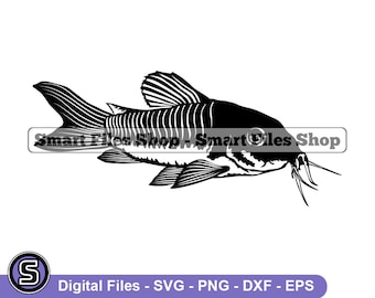 Cory Catfish Svg, Aquarium Fish Svg, Fish Svg, Pet Fish Svg, Cory Catfish Dxf, Cory Catfish Png, Cory Catfish Clipart, Files, Eps