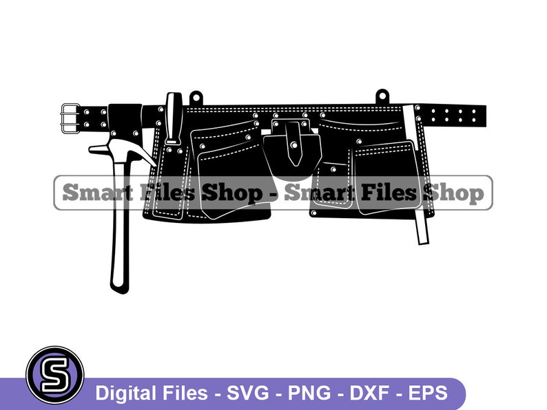 Tool Belt Svg Handyman Svg Contractor Svg Tool Belt Dxf Etsy