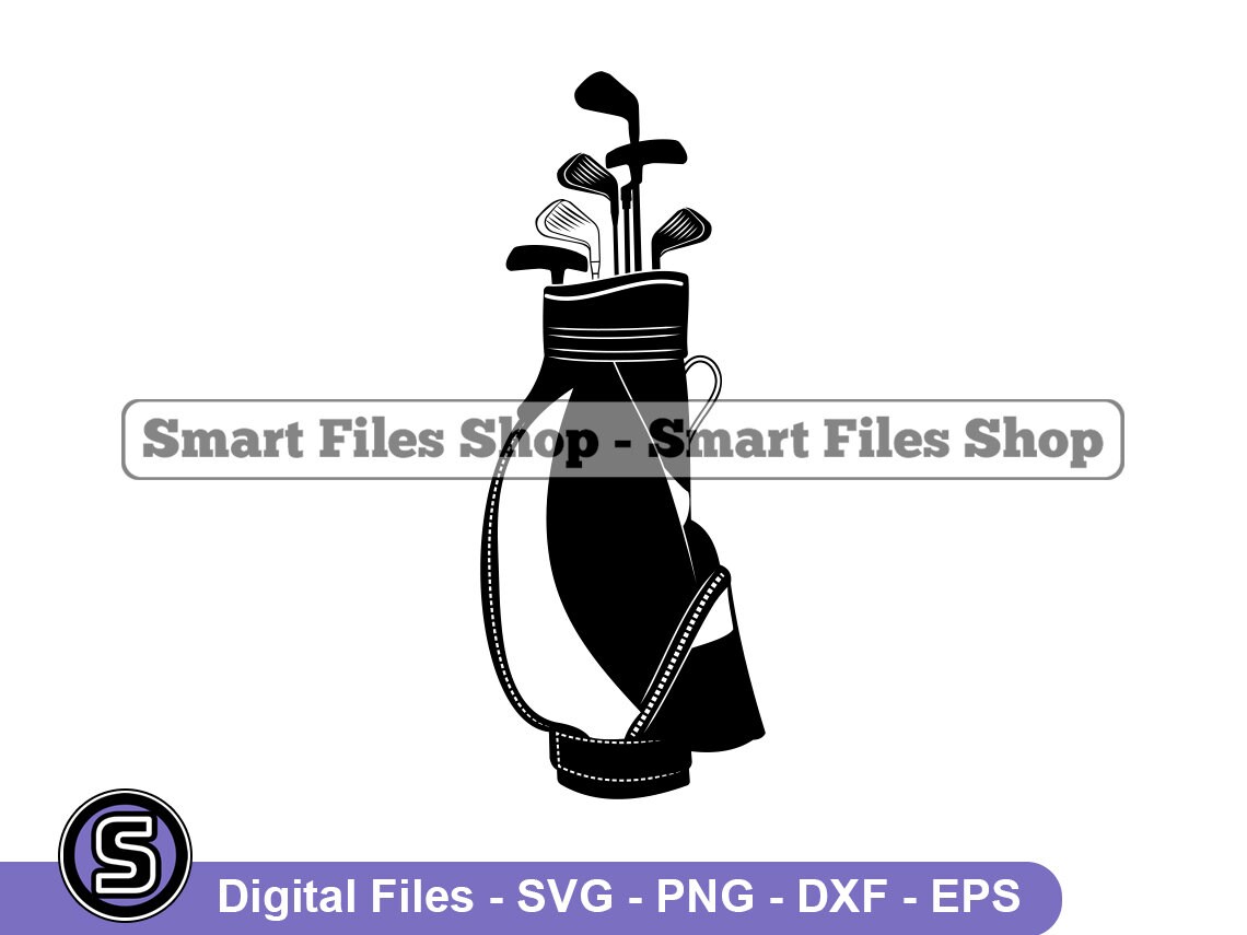 Golf Club Bag Svg Golf Svg Golfing Svg Golf Club Bag Dxf Etsy UK