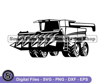 Corn Head #3 Svg, Combine Harvester Svg, Farming Svg, Corn Head Dxf, Corn Head Png, Corn Head Clipart, Corn Head Files, Corn Head Eps