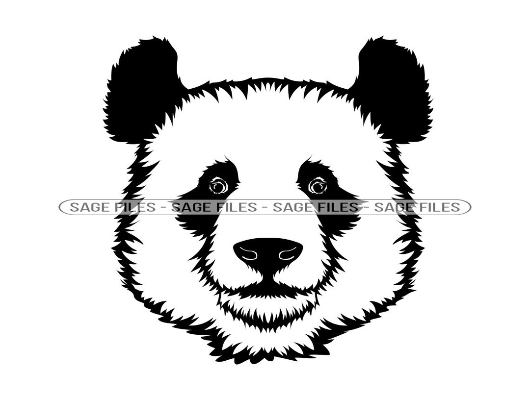 Panda Mascot #2 SVG, Panda Face SVG, Panda Head Svg, Panda Svg, Panda ...