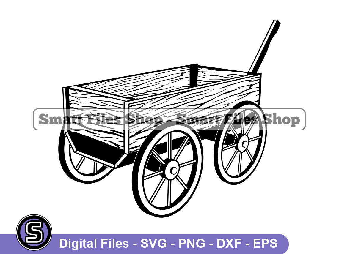 Vintage Wooden Cart Svg Wooden Cart Svg Ox Cart Svg Wooden Etsy