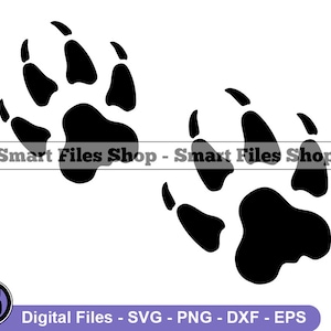 Wolf Footprint #2 SVG, Wolf Svg, Footprint Svg, Footprint Dxf, Footprint Png, Footprint Clipart, Footprint Files, Eps