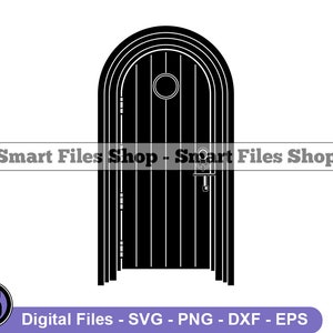 Medieval Door Svg, Medieval Svg, Castle Door Svg, Door Dxf, Door Png, Door Clipart, Door Files, Eps
