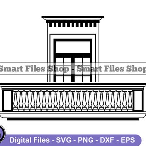 Balcony Svg, Balcony Svg, Architecture Svg, Balustrade Svg, Balcony Dxf, Balcony Png, Balcony Clipart, Balcony Files, Eps