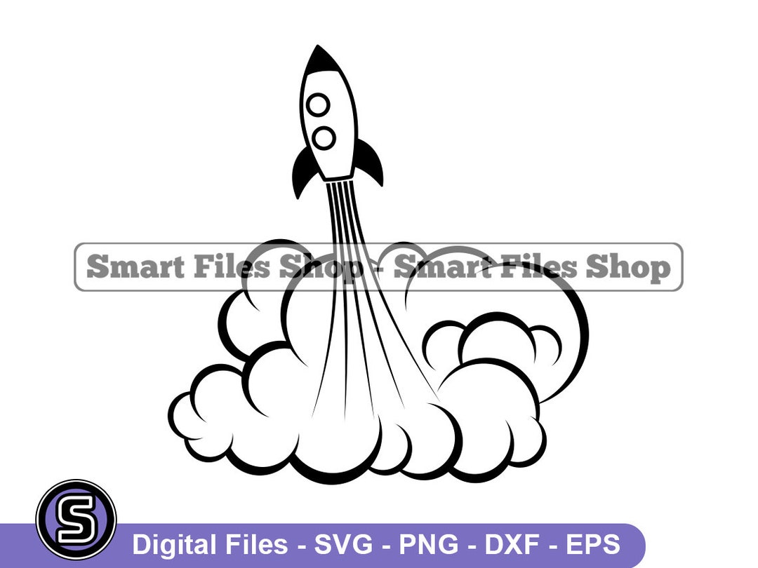 Rocket Ship Launch Svg, Spaceship Launch Svg, Rocket Ship Svg, Rocket ...