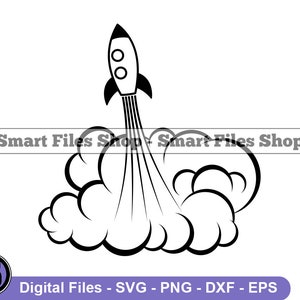 Rocket Ship Launch Svg, Spaceship Launch Svg, Rocket Ship Svg, Rocket Ship Dxf, Rocket Ship Png, Rocket Ship Clipart, Files, Eps