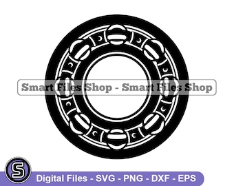 Bearing Svg, Tools Svg, Mechanic Svg, Bearing Dxf, Bearing Png, Bearing Clipart, Bearing Files, Eps