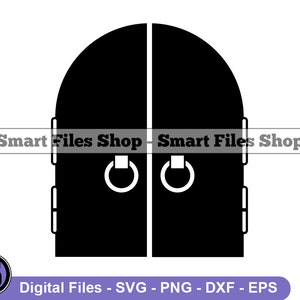 Castle Doors Svg, Castle Svg, Castle Doors Dxf, Castle Doors Png, Castle Doors Clipart, Castle Doors Files, Eps