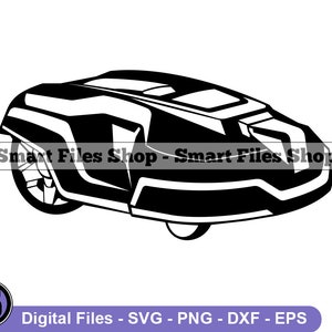 Robotic Lawn Mower #2 Svg, Lawn Mower Svg, Lawnmower Svg, Landscaping Svg, Lawn Mower Dxf, Lawn Mower Png, Lawn Mower Clipart, Files, Eps