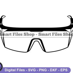 Safety Glasses Svg, Safety Glasses Dxf, Safety Glasses Png, Safety Glasses Clipart, Safety Glasses Files, Eps
