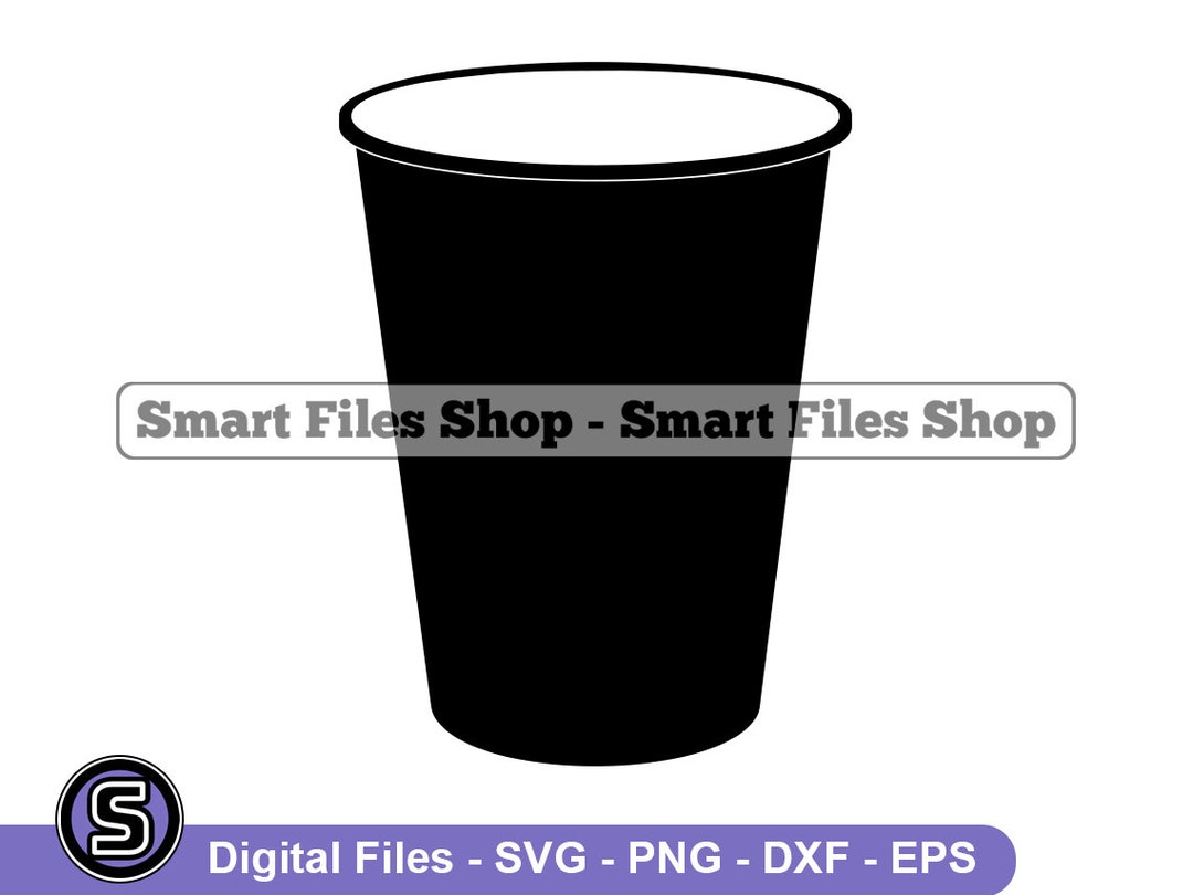 Plastic Cup 2 SVG, Drink Svg, Plastic Cup Dxf, Plastic Cup Png, Plastic