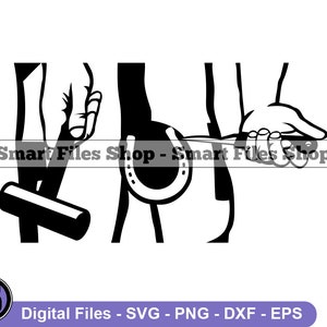 Farrier #2 Svg, Farrier Svg, Horse Svg, Equine Svg, Horse Racing Svg, Farrier Dxf, Farrier Png, Farrier Clipart, Farrier Files, Farrier Eps