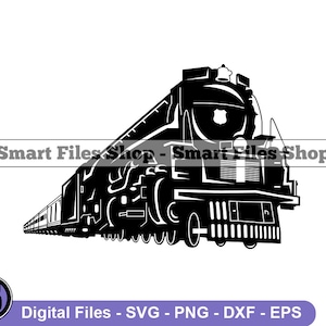 Train #3 SVG, Train SVG, Steam Engine Svg, Locomotive Svg, Train Dxf, Train Png, Train Clipart, Train Files, Train Eps