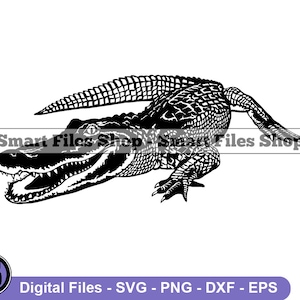 Alligator Svg, Alligator Dxf, Alligator Png, Alligator Clipart, Alligator Files, Eps