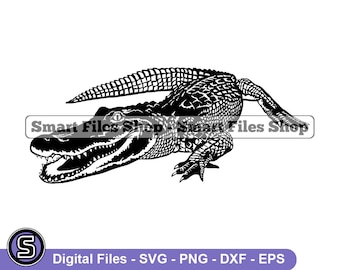 Alligator Svg, Alligator Dxf, Alligator Png, Alligator Clipart, Alligator Dateien, Eps