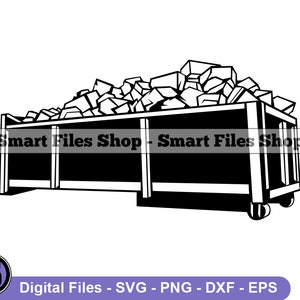 Construction Container Svg, Dumpster Svg, Contractor Svg, Builder Svg, Construction Svg, Construction Dxf, Png, Clipart, Files, Eps