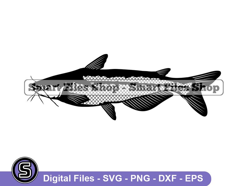 Blue Catfish Svg Fish Svg Fishing Svg Fishing Dxf Fishing - Etsy Canada