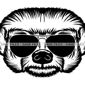Honey Badger In Sunglasses SVG, Honey Badger SVG, Cool Honey Badger Svg, Honey Badger Dxf, Honey Badger Png, Clipart, Files, Eps