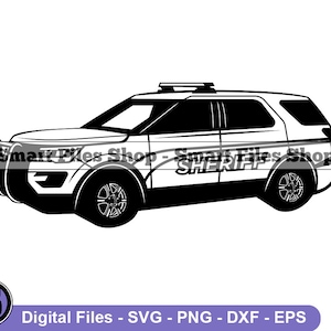 Sheriff Police Car #2 Svg, Sheriff Svg, Police Car Svg, Sheriff Dxf, Sheriff Png, Sheriff Clipart, Sheriff Files, Sheriff Eps