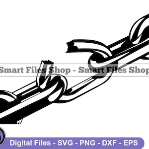 Broken Chain Svg, Chain Svg, Chain Design Svg, Chain Dxf, Broken Chain Png, Broken Chain Clipart, Broken Chain Files, Eps