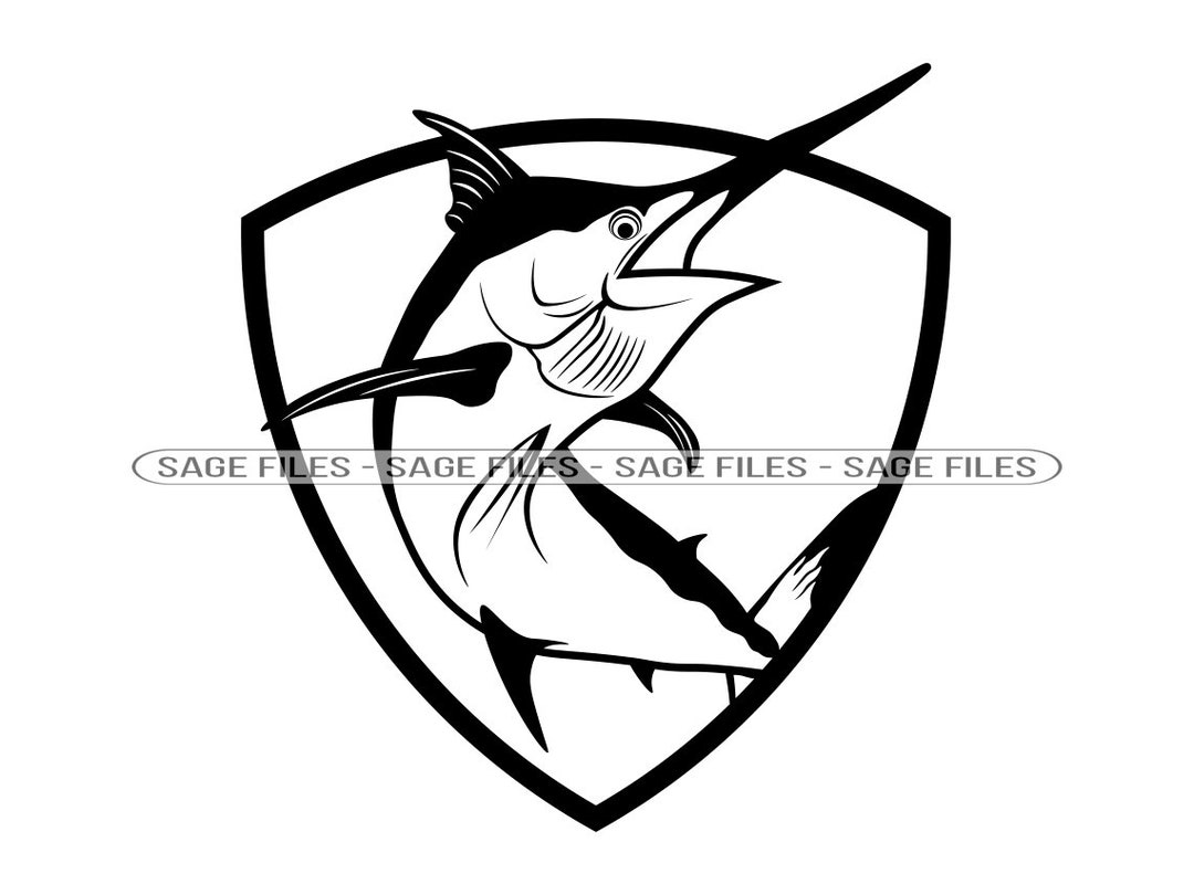 Swordfish 6 Svg, Swordfish Logo Svg, Swordfish Fishing Svg, Fish Svg
