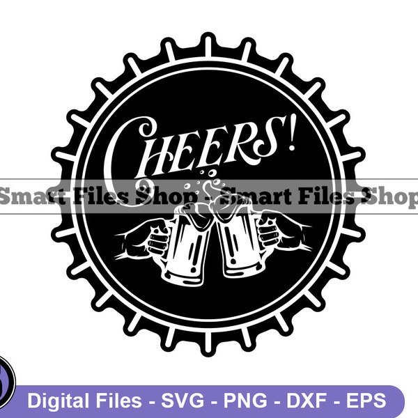 Beer Cap #4 Svg, Beer Cap Svg, Beer Svg, Bottle Cap Svg, Beer Cap Dxf, Beer Cap Png, Beer Cap Clipart, Beer Cap Files, Eps