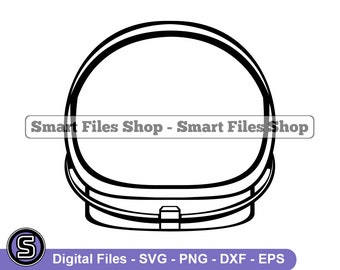 Astronaut Helmet #3 Svg, Astronaut Svg, Space Svg, Astronaut Helmet Dxf, Astronaut Helmet Png, Astronaut Helmet Clipart, Files, Eps