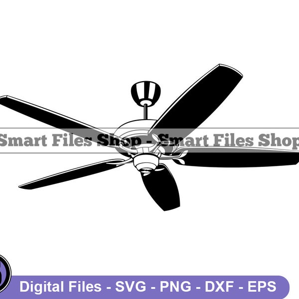 Ceiling Fan Svg, Ceiling Fan Dxf, Ceiling Fan Png, Ceiling Fan Clipart, Ceiling Fan Files, Eps