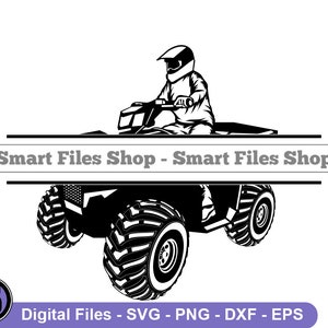ATV Split Monogram Svg, ATV Logo Svg, 4 Wheeler Svg, ATV Svg, Quad Bike Svg, ATv Dxf, ATv Png, ATv Clipart, ATv Files, ATv Eps
