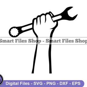 Hand Holding Gear Wrench Svg, Gear Wrench Svg, Repair Svg, Mechanic Svg, Gear Wrench Dxf, Gear Wrench Png, Gear Wrench Clipart, Files, Eps