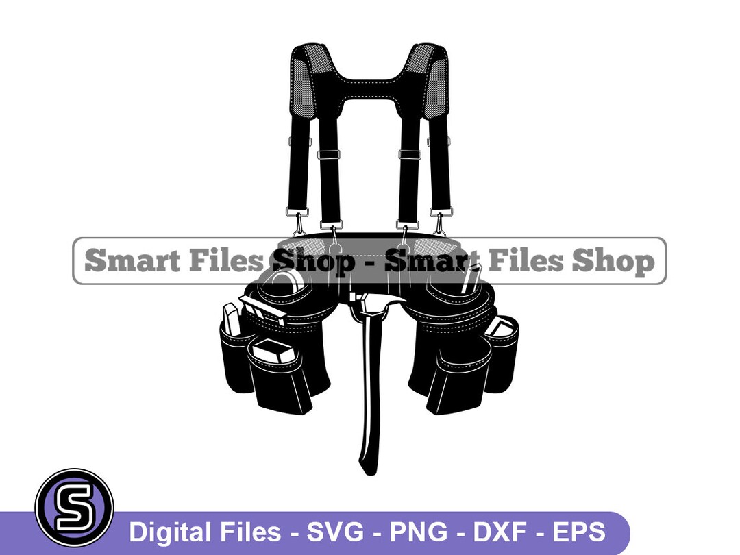 Carpenter Tool Belt 2 Svg, Carpenter Svg, Tool Belt Svg, Carpenter