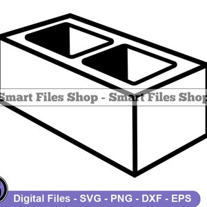 Concrete Building Block SVG, Brick Svg, Contractor Svg, Building Svg, Building Block Dxf, Building Block Png, Clipart, Files, Eps