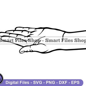 Open Hand Svg, Hand Svg, Open Hand Dxf, Hand Png, Hand Clipart, Hand Files, Eps
