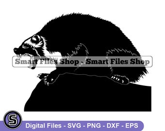 Wolverine #2 SVG, Wolverine SVG, Animals Svg, Wolverine Dxf, Wolverine Png, Wolverine Clipart, Wolverine Files, Wolverine Eps