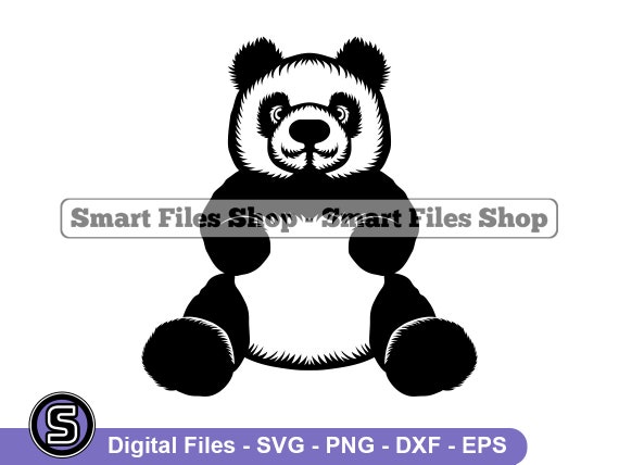 Cute Panda Svg Panda Svg Panda Dxf Panda Png Panda | Etsy