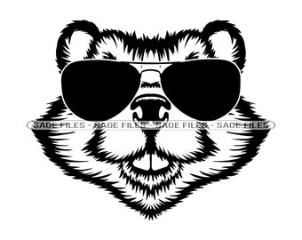 Biber In Sonnenbrille SVG, Biber SVG, Cool Beaver Svg, Biber Dxf, Beaver Png, Biber Clipart, Biber Clipart, Eps