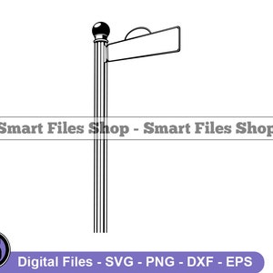 Retro Street Sign #2 Svg, Street Sign Svg, Directions Svg, Intersection Svg, Street Sign Dxf, Street Sign Png, Clipart, Files, Eps