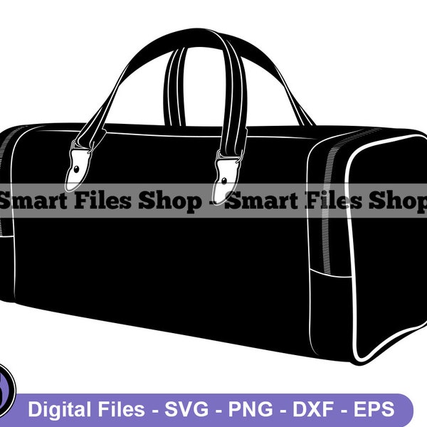 Duffel Bag SVG, Travel Back Svg, Travel Svg, Vacation Svg, Duffel Bag Dxf, Duffel Bag Png, Duffel Bag Clipart, Duffel Bag Files, Eps