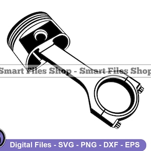 Piston #2 Svg, Piston Svg, Engine Piston Svg, Mechanic Svg, Piston Dxf, Piston Png, Piston Clipart, Piston Files, Eps