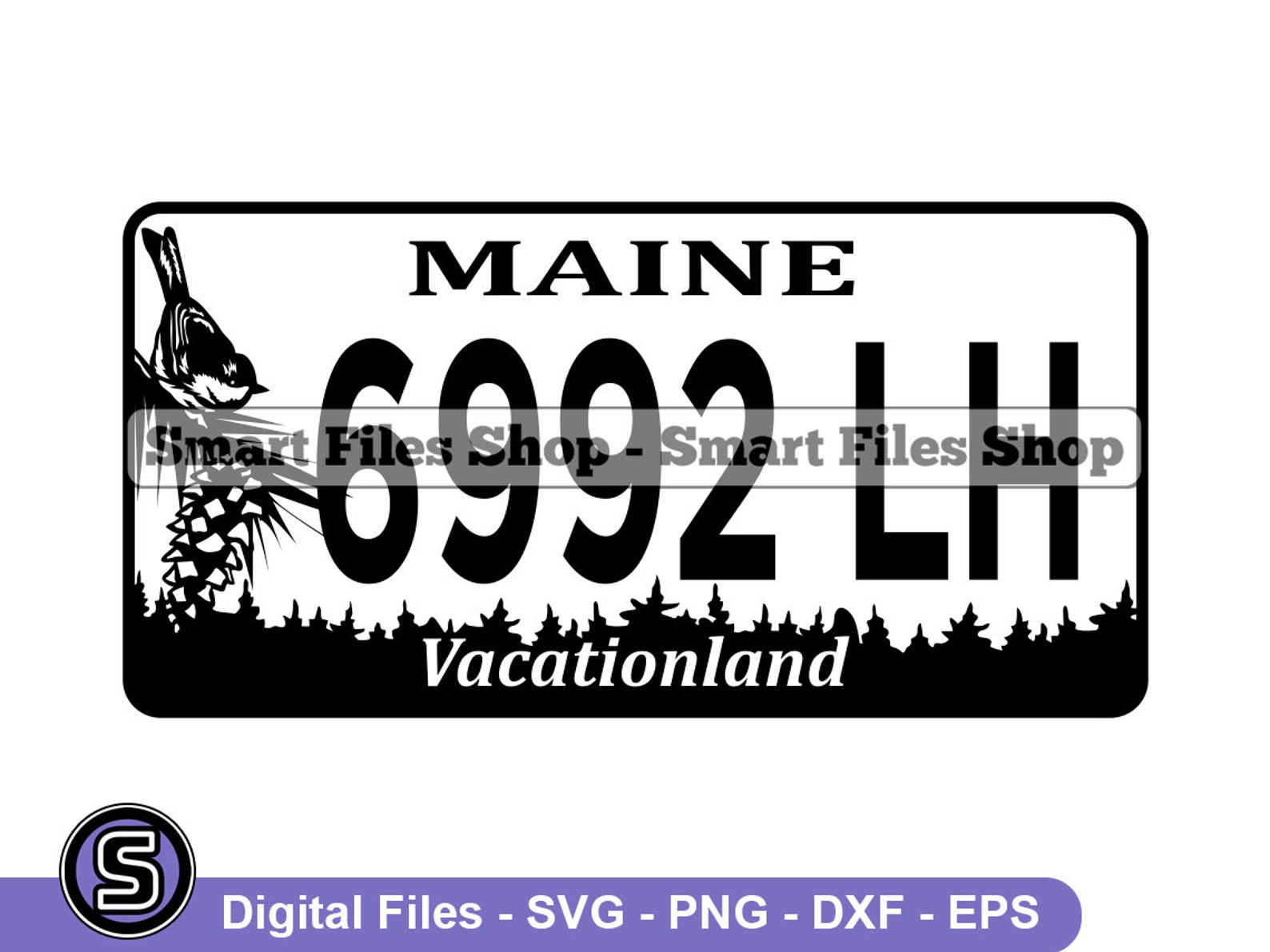 Maine Licence Plate Svg Maine Svg Driving Svg Driver Svg Etsy
