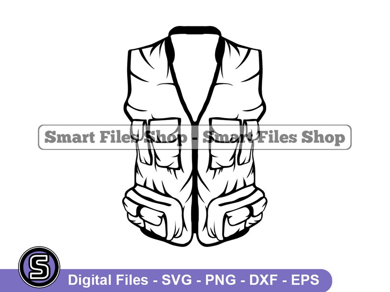Fishing Vest Svg Fishing Svg Fish Svg Fisherman Svg Etsy
