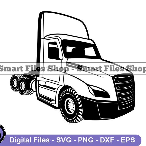 Day Cab Svg, Truck Svg, Trucker Svg, Trucking Svg, Day Cab Dxf, Day Cab Png, Day Cab Clipart, Day Cab Files, Eps