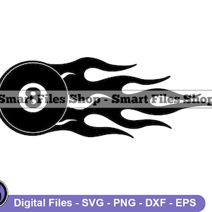 Flaming 8 Snooker Ball Svg, Billiards Pool Svg, Snooker Svg, Snooker Dxf, Snooker Png, Snooker Clipart, Snooker Files, Snooker Eps
