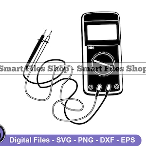 Multimeter Svg, Ammeter Svg, Voltmeter Svg, Multimeter Dxf, Multimeter  Png, Multimeter Clipart, Multimeter Files, Eps
